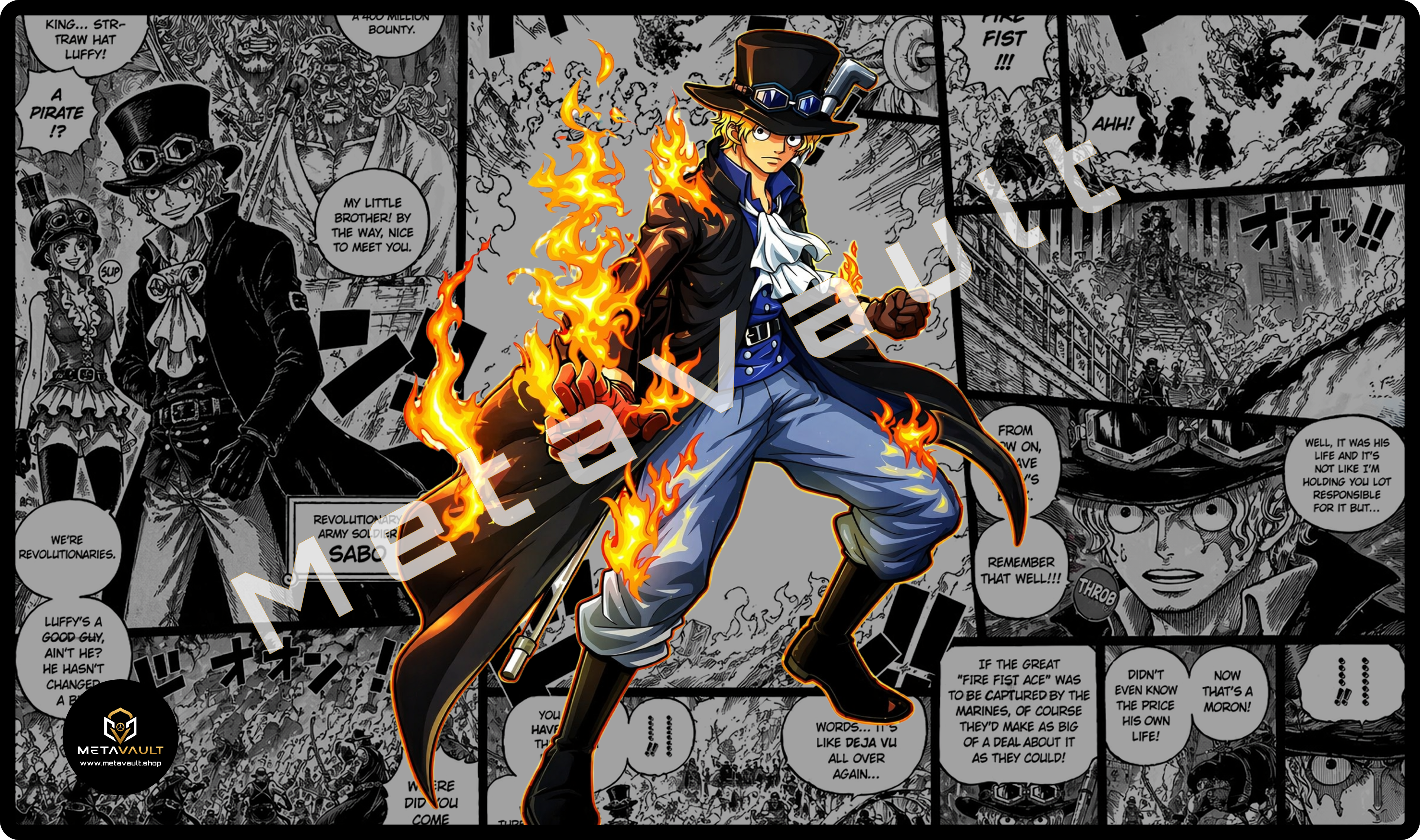Sabo One Piece Playmat | Flame Emperor TCG Anime Playmat