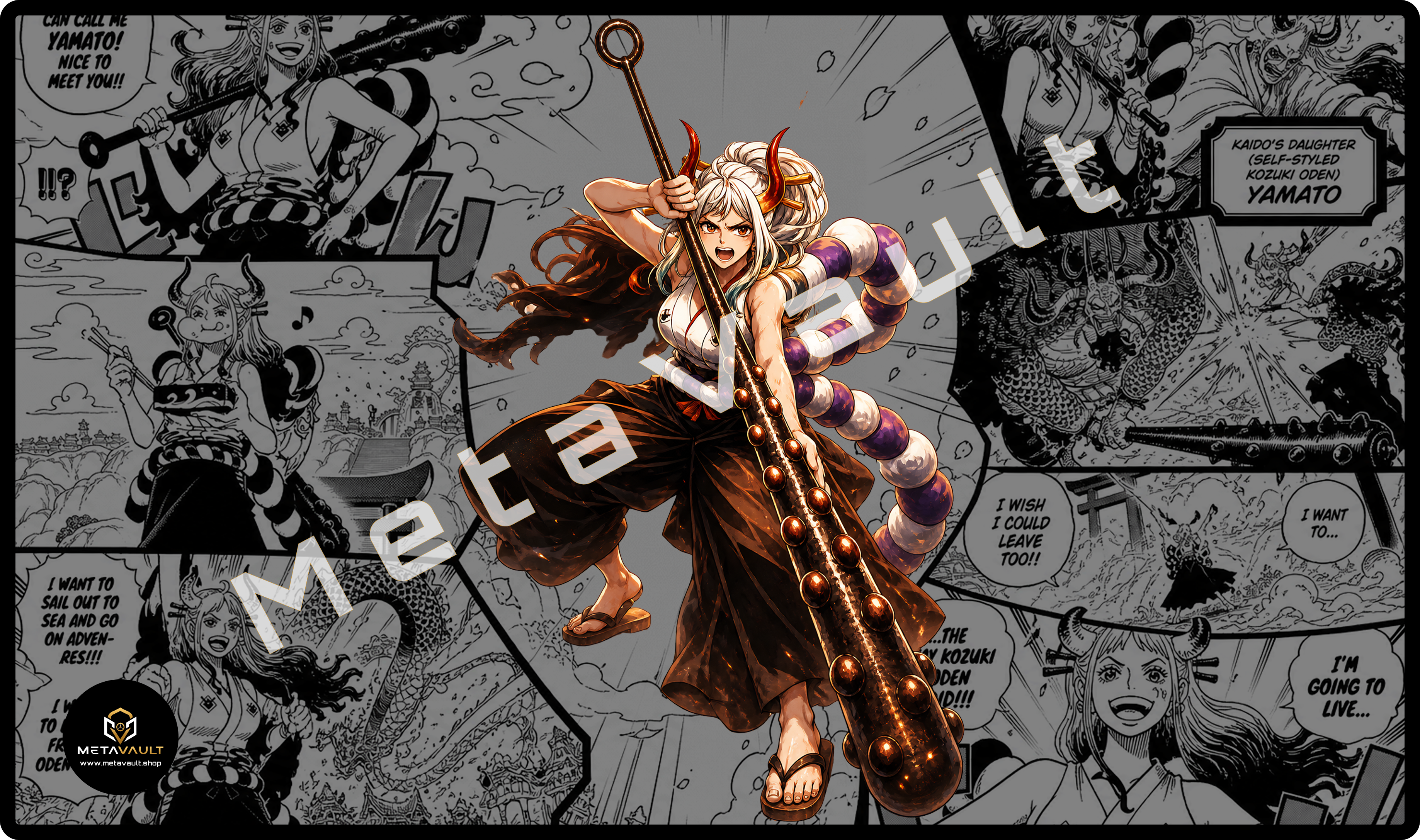 Yamato One Piece Playmat | Oni Princess Anime TCG Playmat